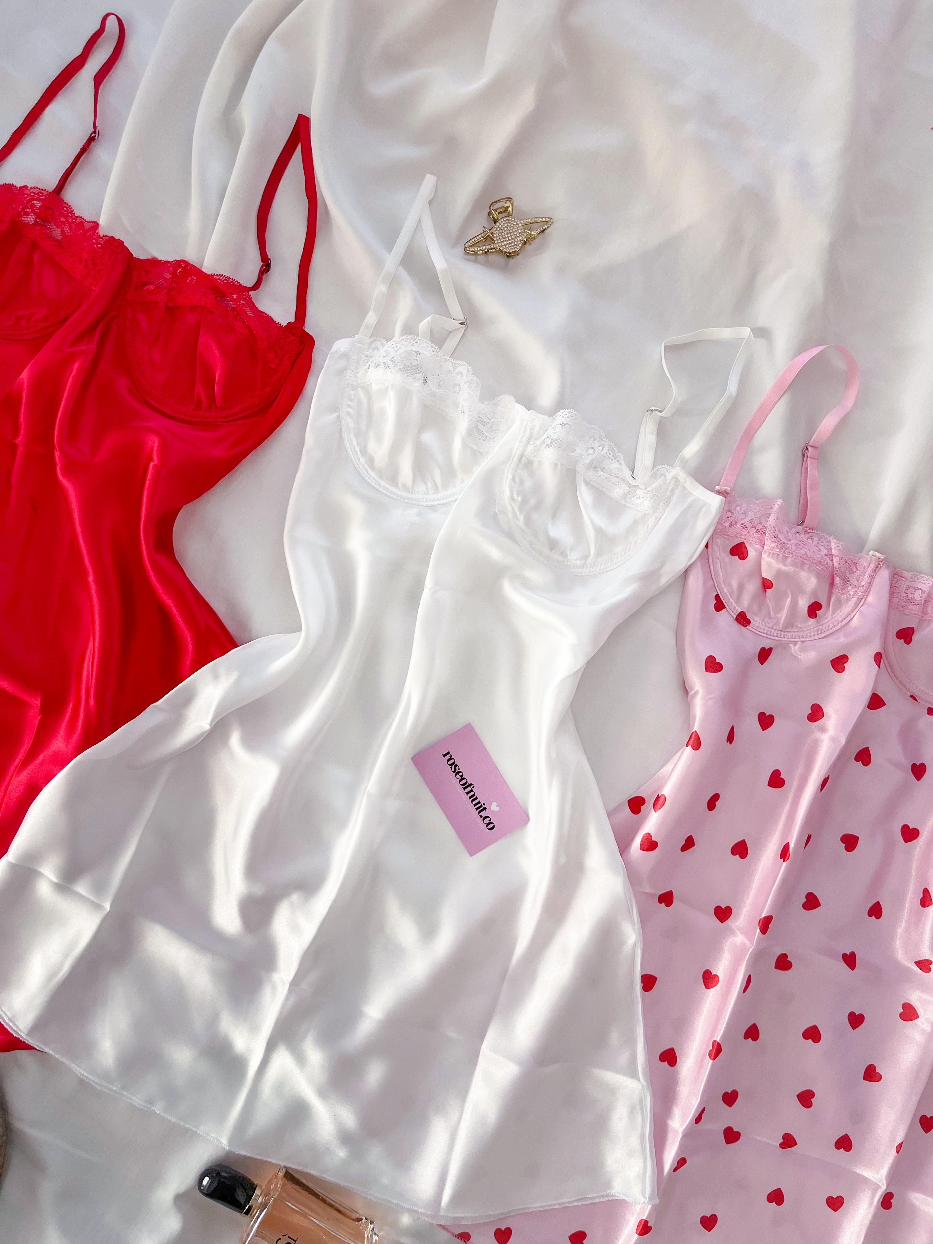 Sweetheart Dream Satin Set (3Parça) 