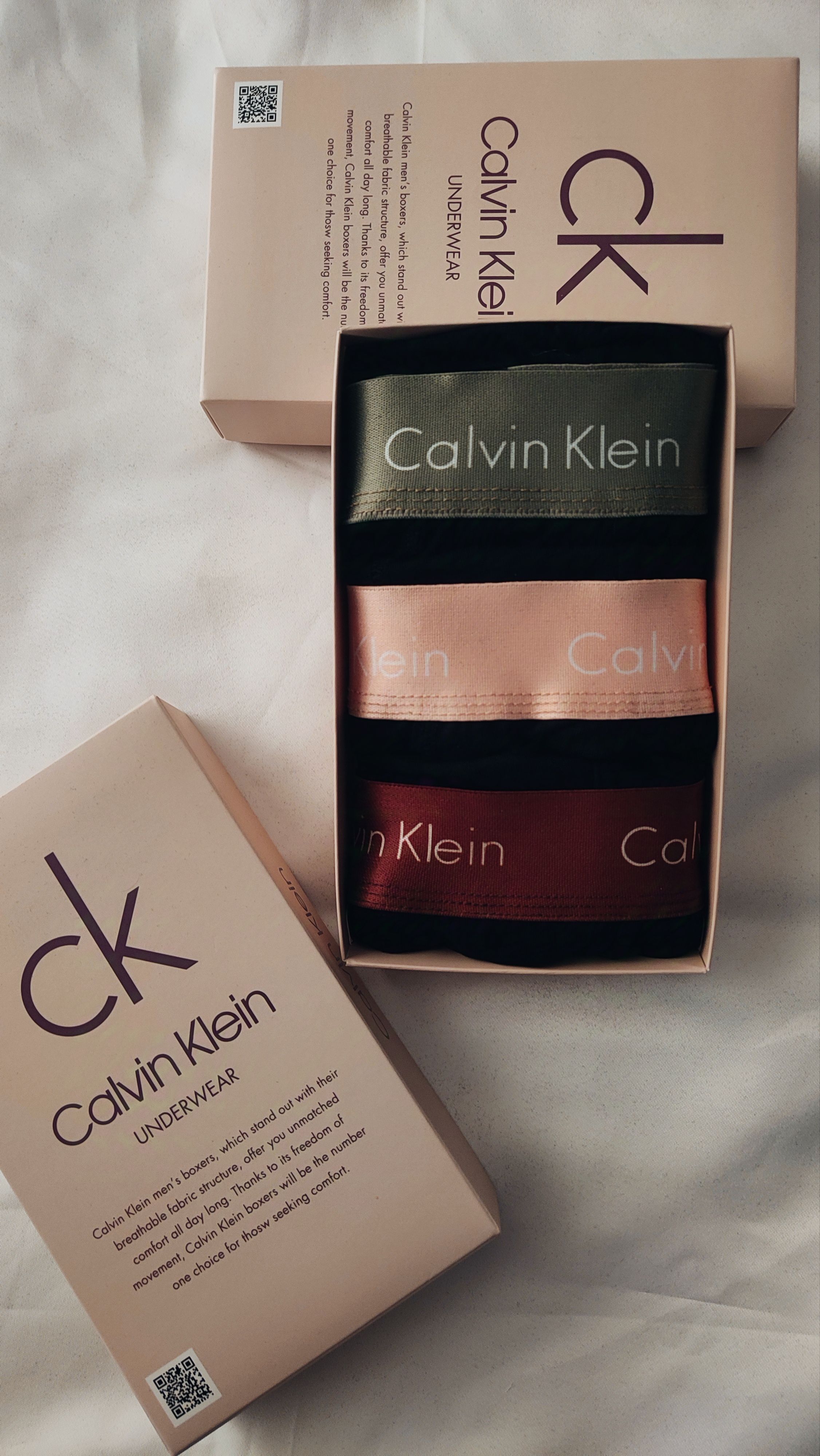 C`K 3 Renkli Premium Boxer 3'lü Set