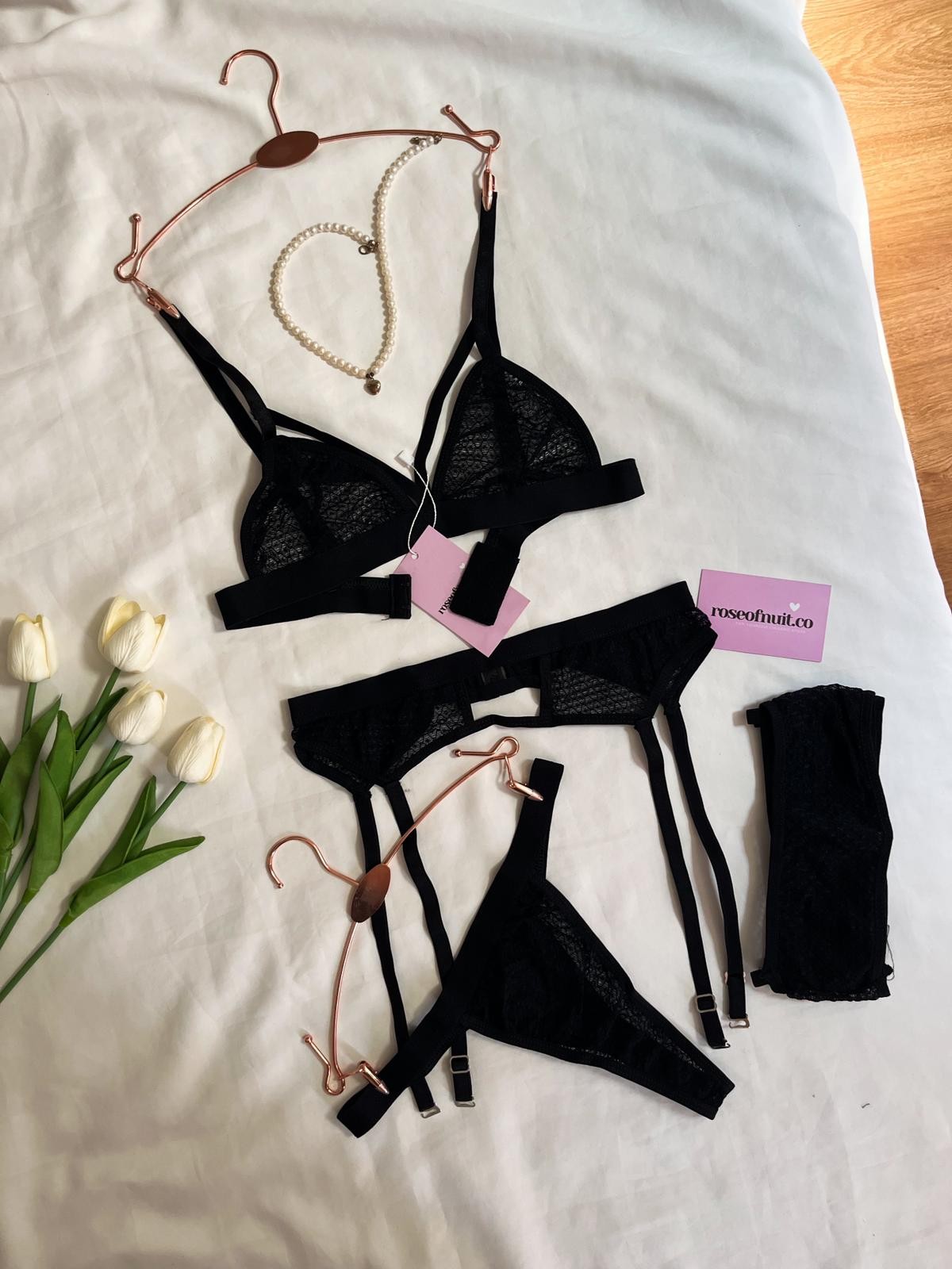 Anastasia Jartiyer Set - Siyah