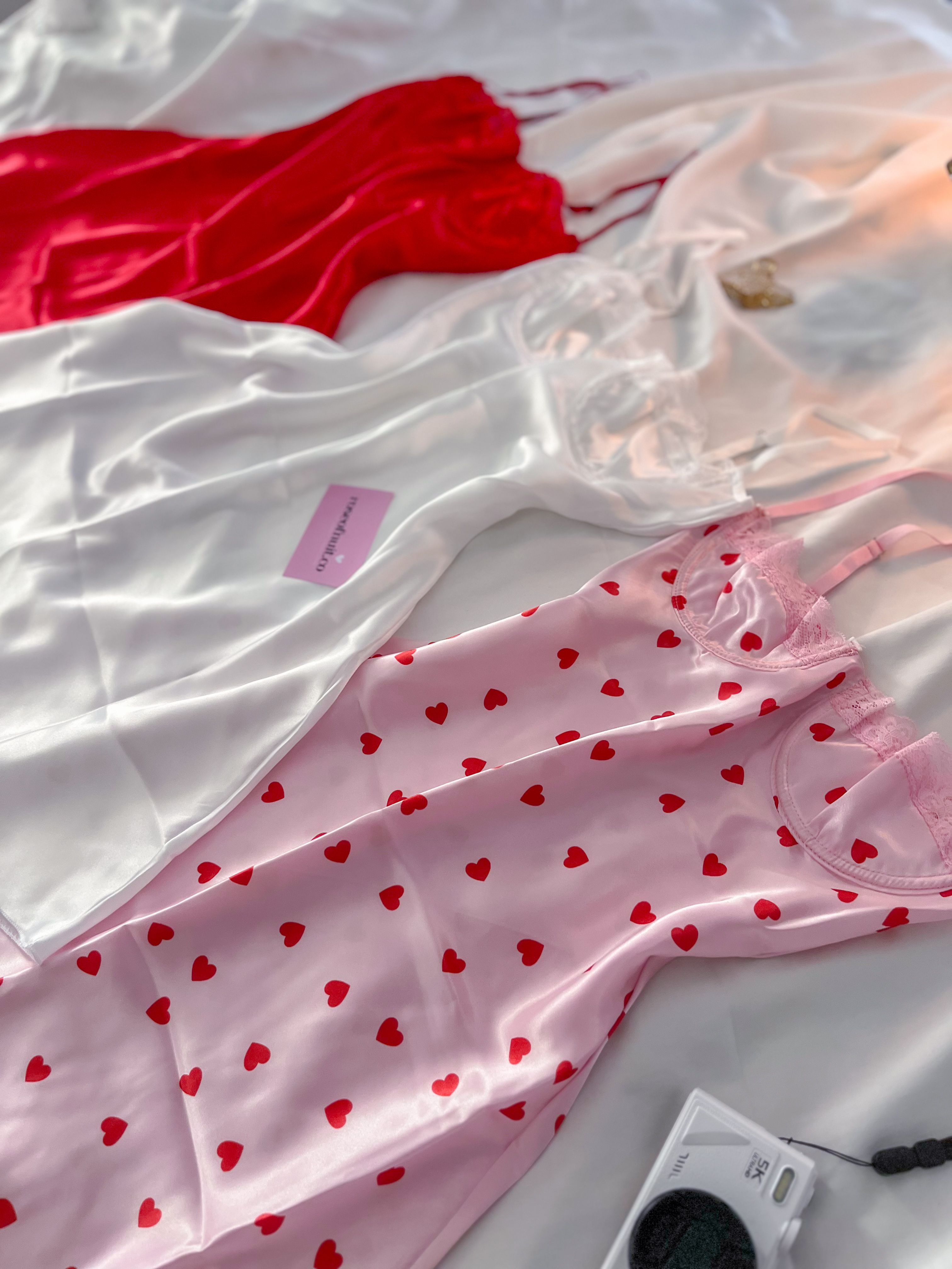 Sweetheart Dream Satin Set (3Parça) 