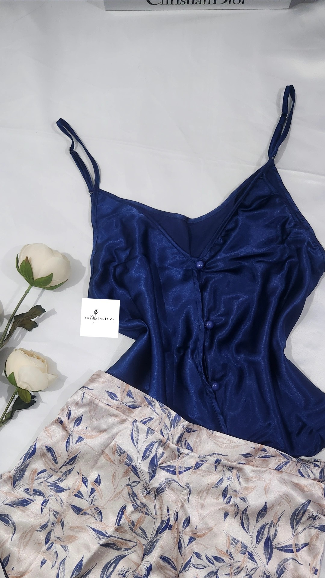 Amber Premium Saten Şortlu Set