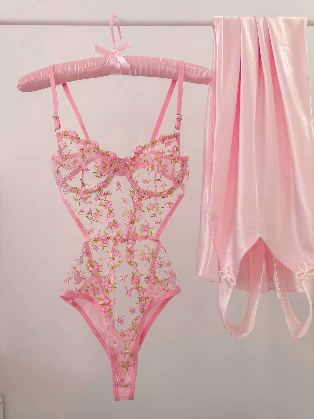 Barbie Pink Floral Balenli Bodysuit