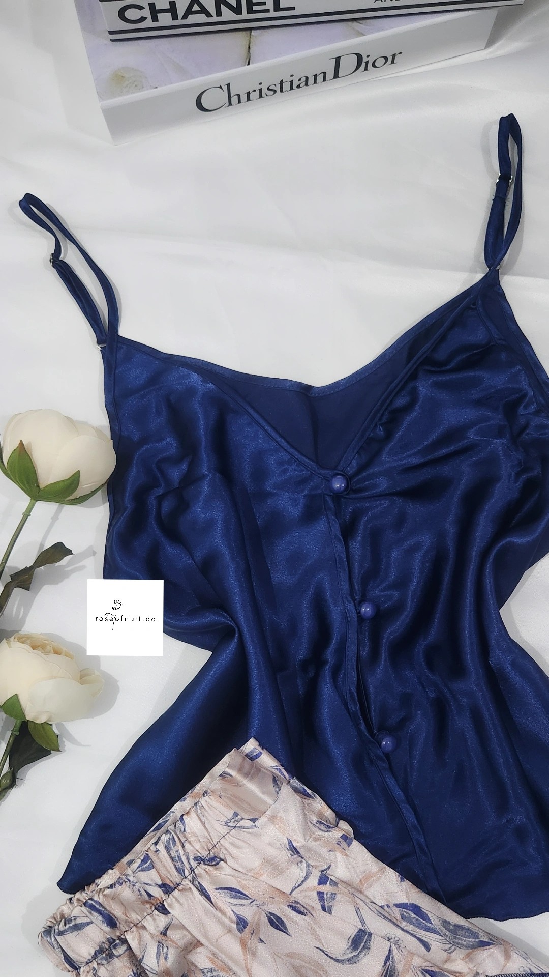 Amber Premium Saten Şortlu Set