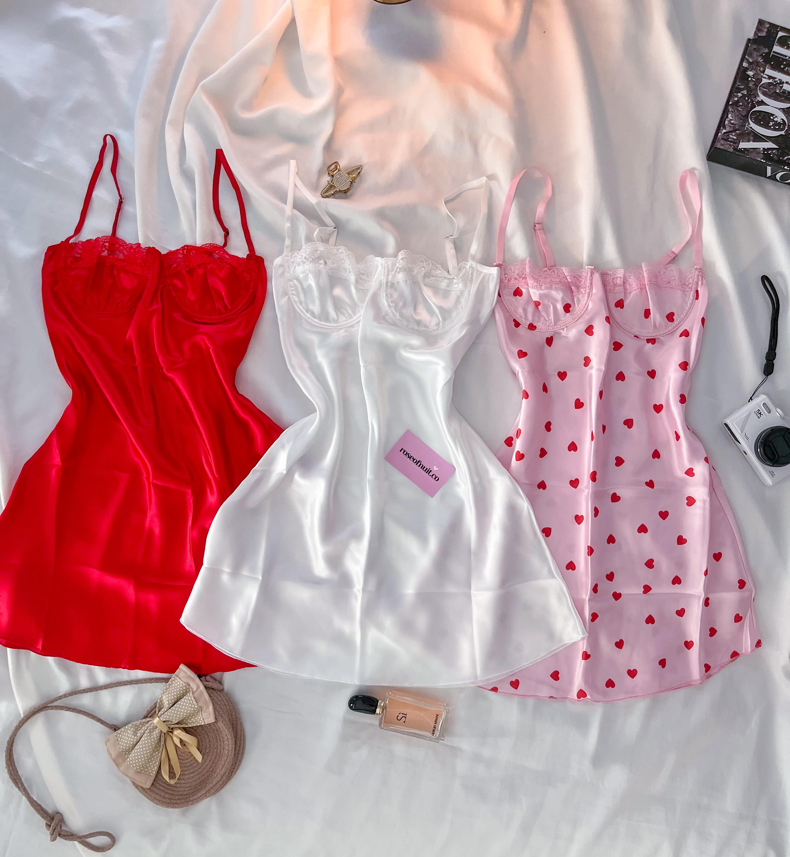 Sweetheart Dream Satin Set (3Parça) 