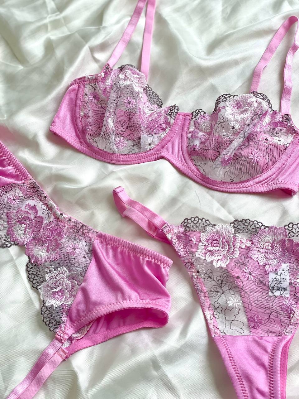 Pinky İthal Jartiyer Balenli Bra Takım