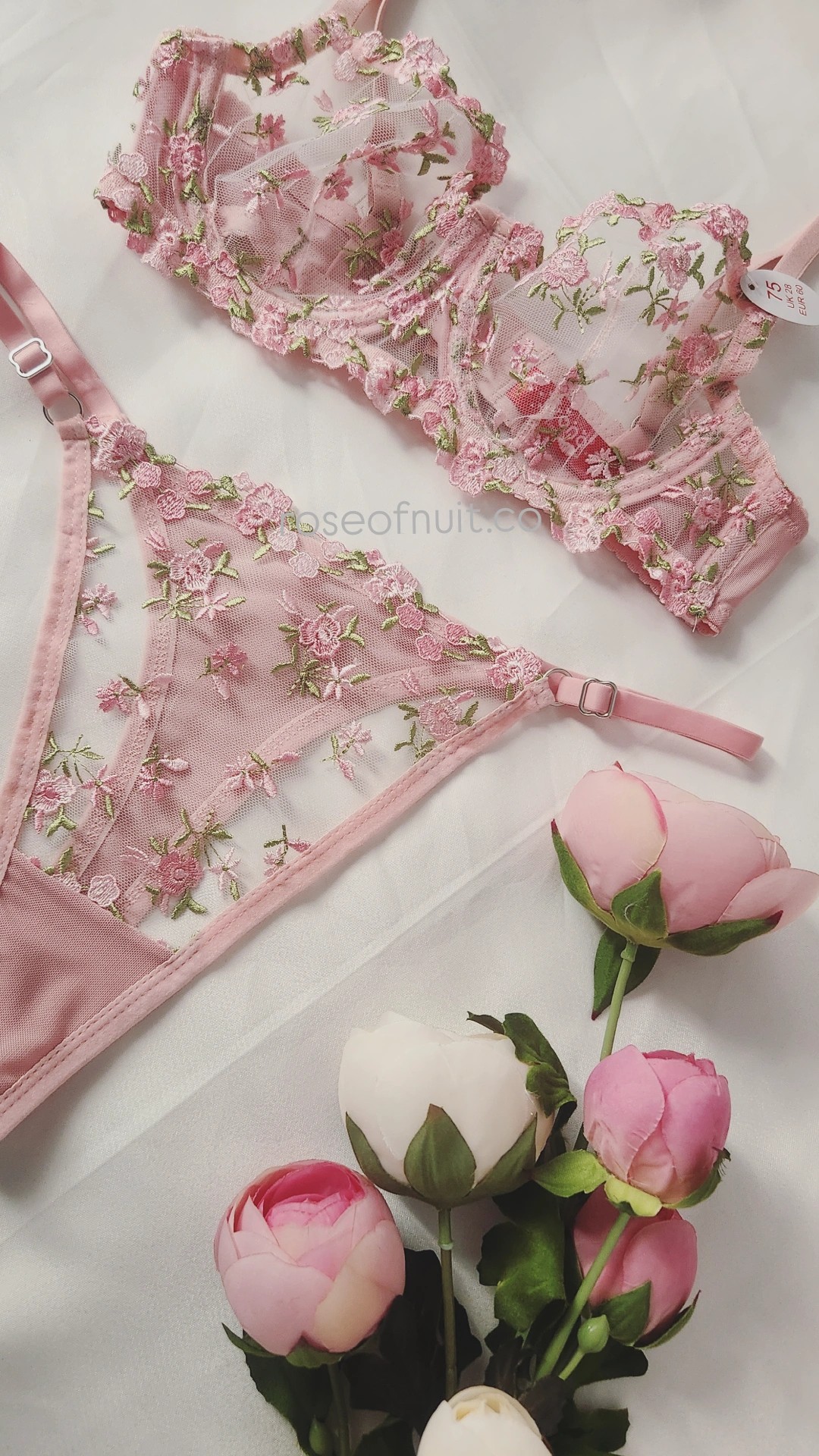 Barbie Floral Pink Balenli Bra Set 