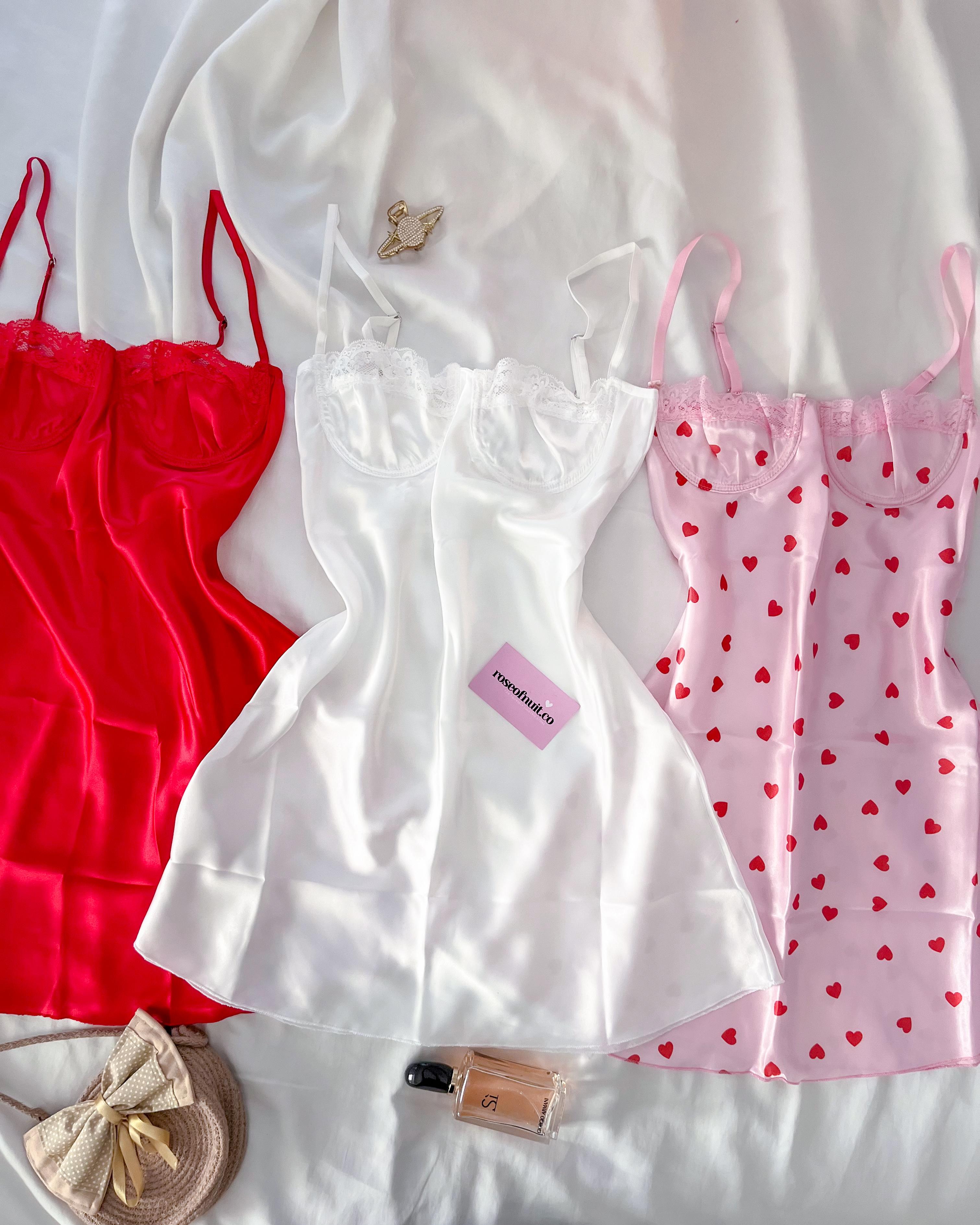 Sweetheart Dream Satin Set (3Parça) 