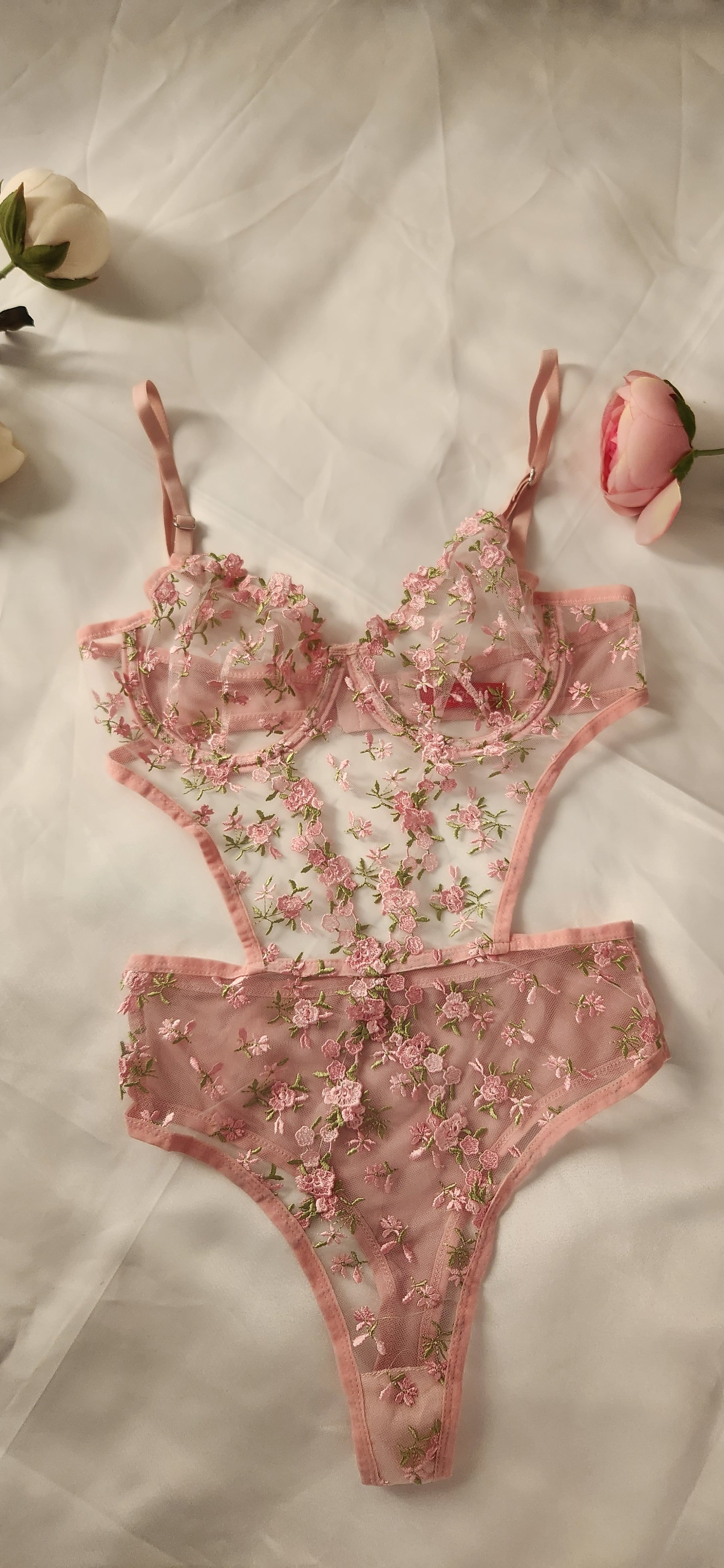 Barbie Pink Floral Balenli Bodysuit