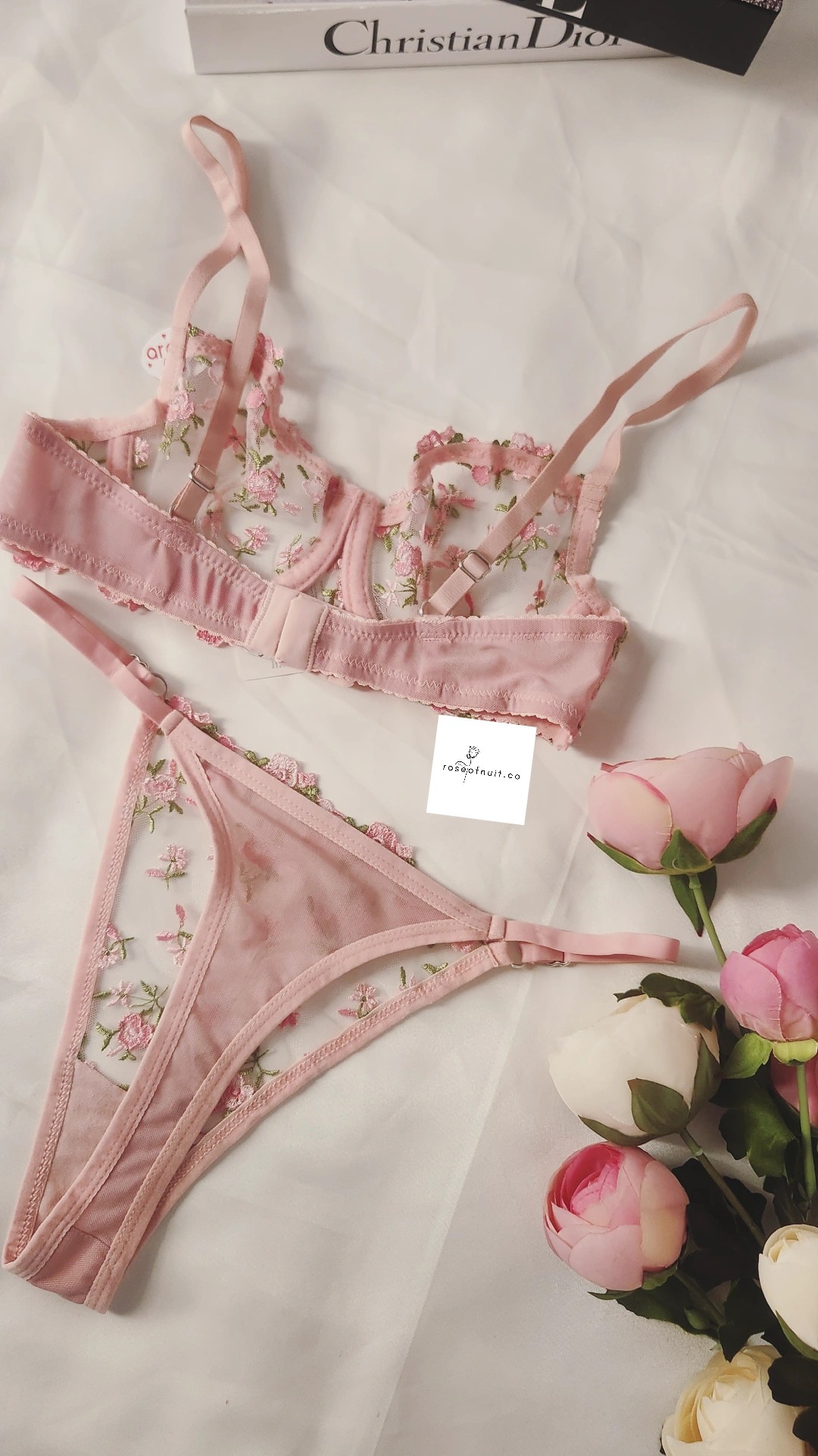 Barbie Floral Pink Balenli Bra Set 