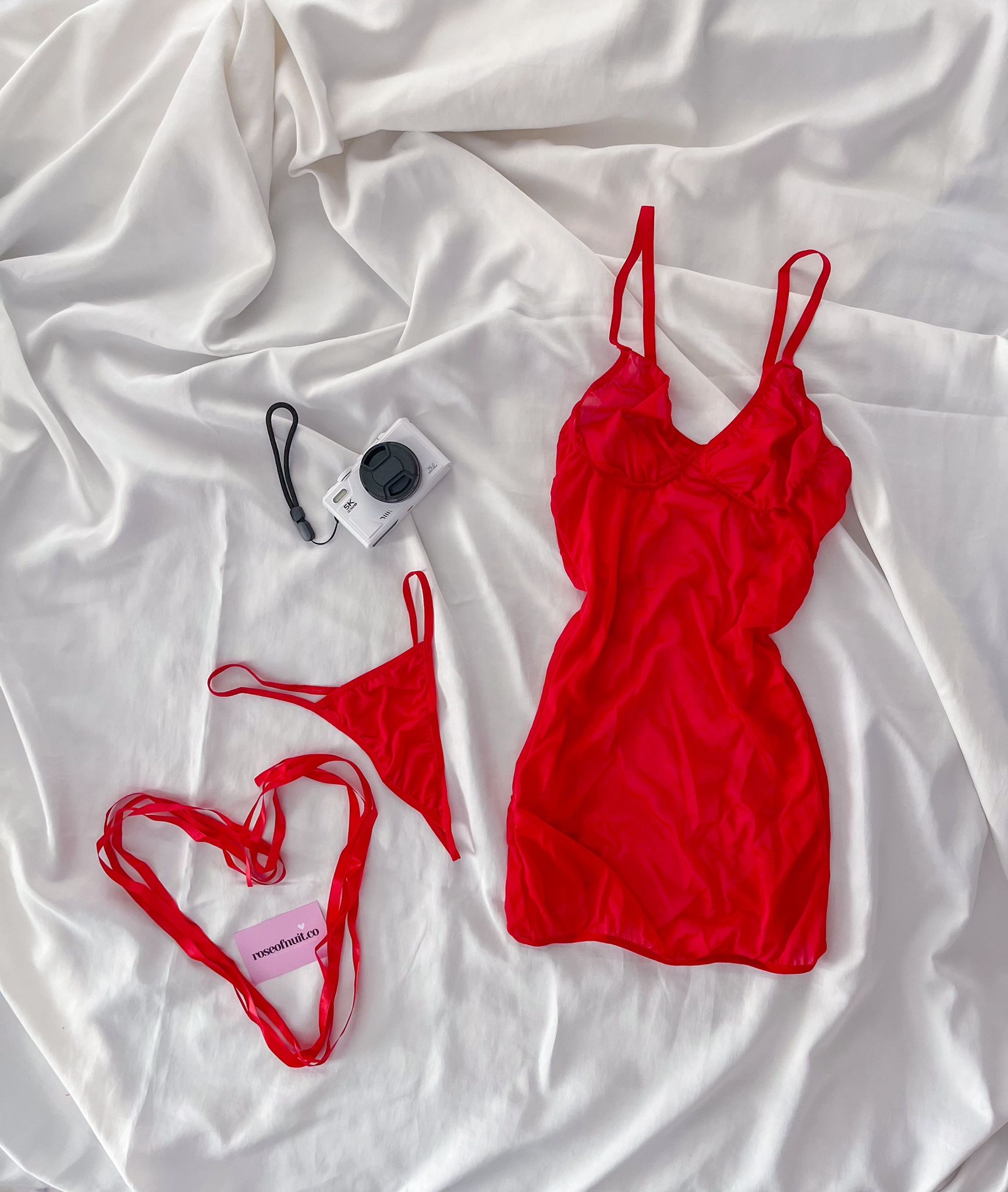 Arkası Çapraz Tül Bağlı Babydoll 