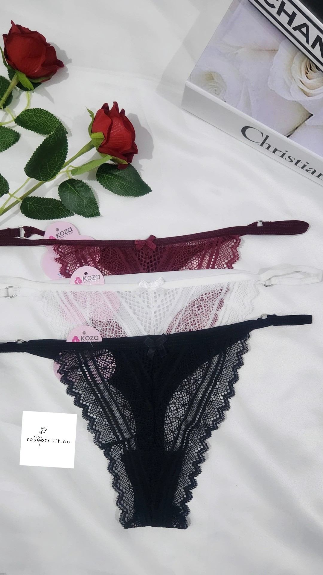 Dantelli Tanga 3'lü Set