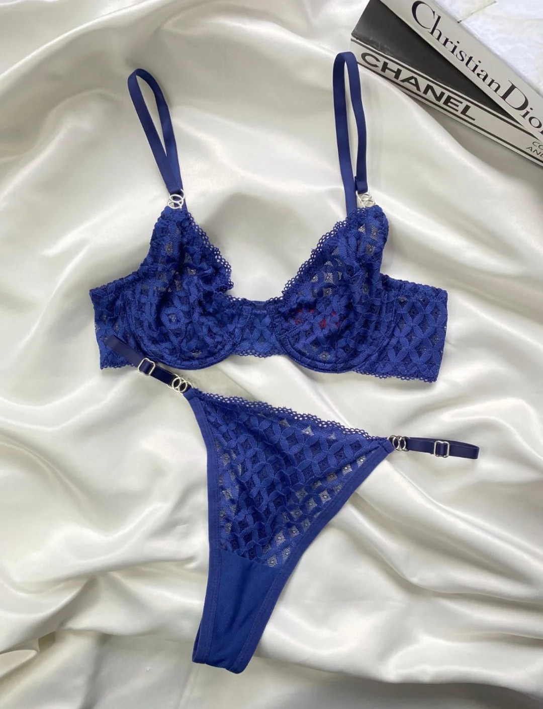 Diana Balenli Bra Set - Lacivert