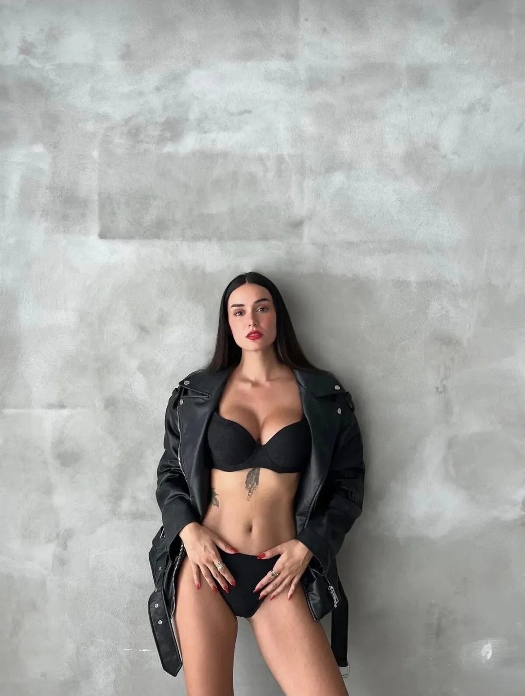 Silvanna Örgü Model Sütyen Set - Siyah