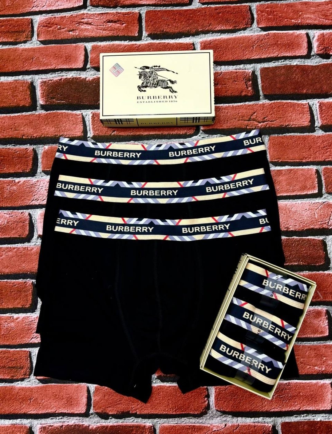 Burberry Premium Boxer 3'lü Set