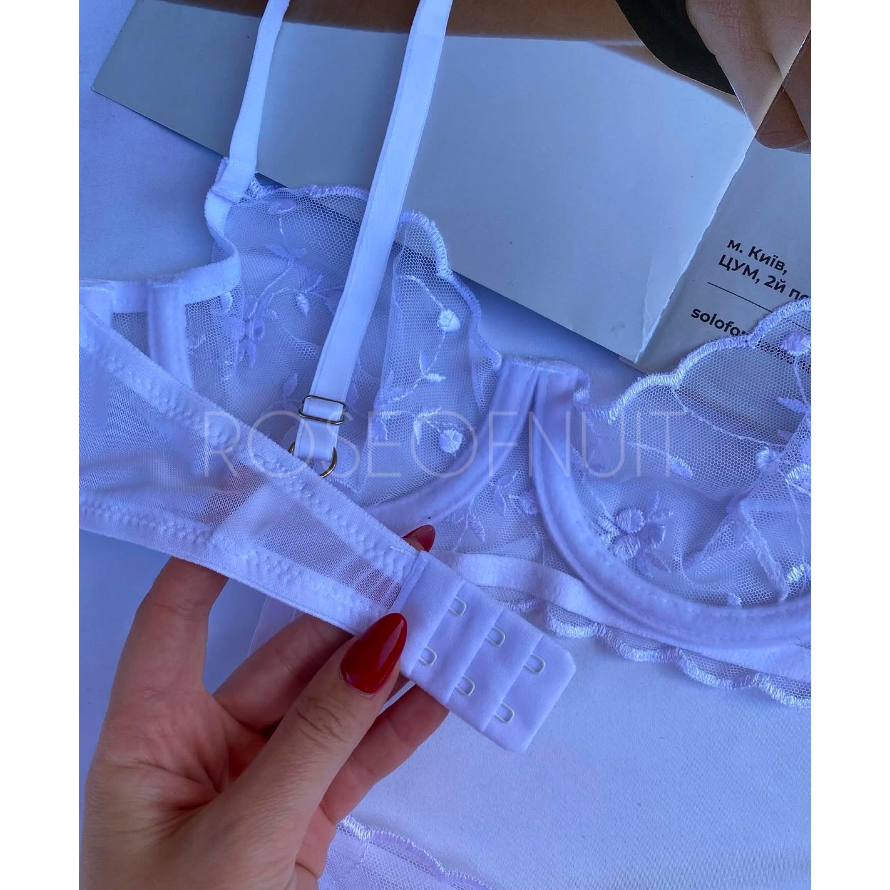 White Lady Balenli Bra Takım