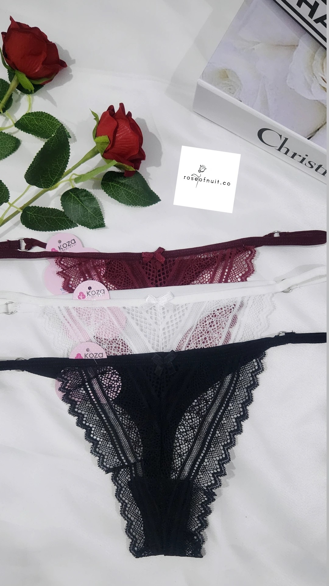 Dantelli Tanga 3'lü Set