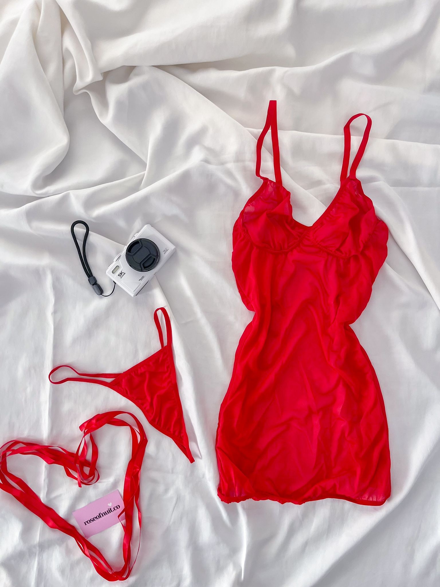 Arkası Çapraz Tül Bağlı Babydoll 