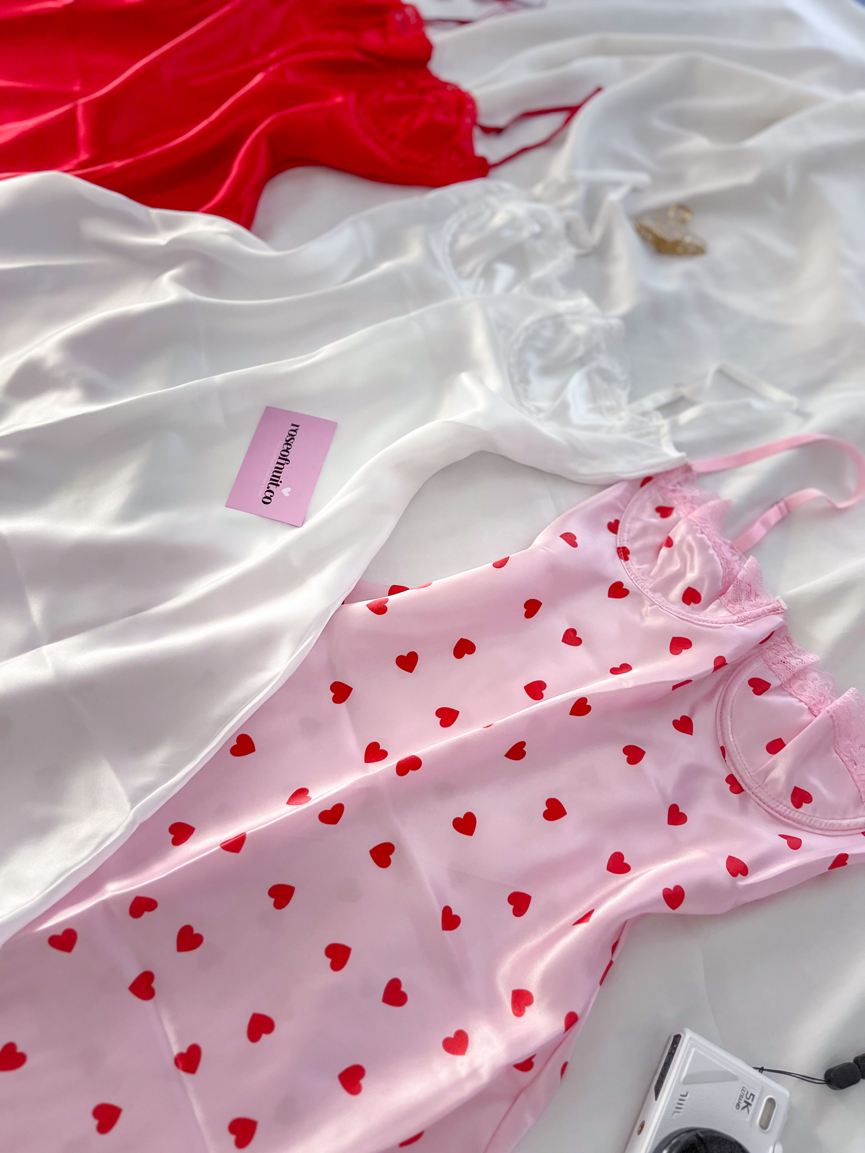 Sweetheart Dream Satin Set (3Parça) 