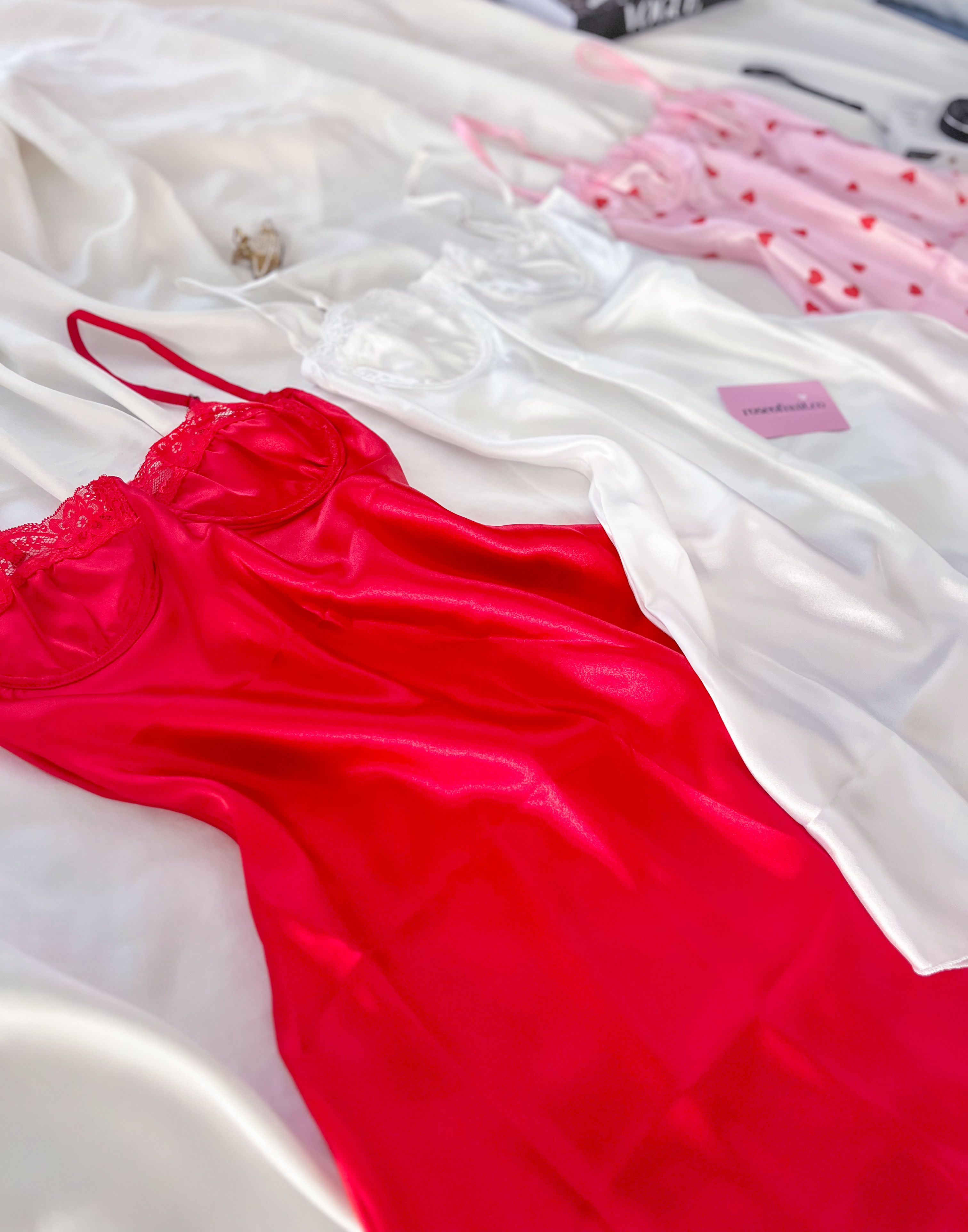 Sweetheart Dream Satin Set (3Parça) 