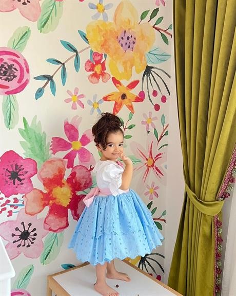 Prenses Model Elbise - Kız Çocuğu Abiyeleri - Doğum Günü Kıyafeti 0-10 Yaş için Uygun