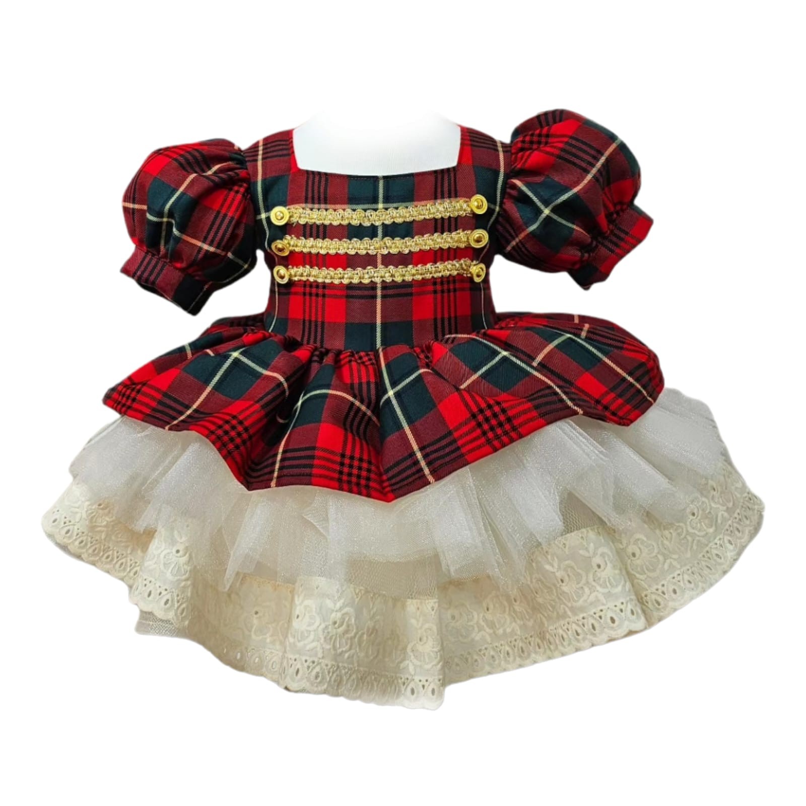 Kırmızı Ekose Kareli Kız Bebek Elbisesi,Doğum günü elbise,fotoğraf çekim elbise,0-10 Yaş Uygun