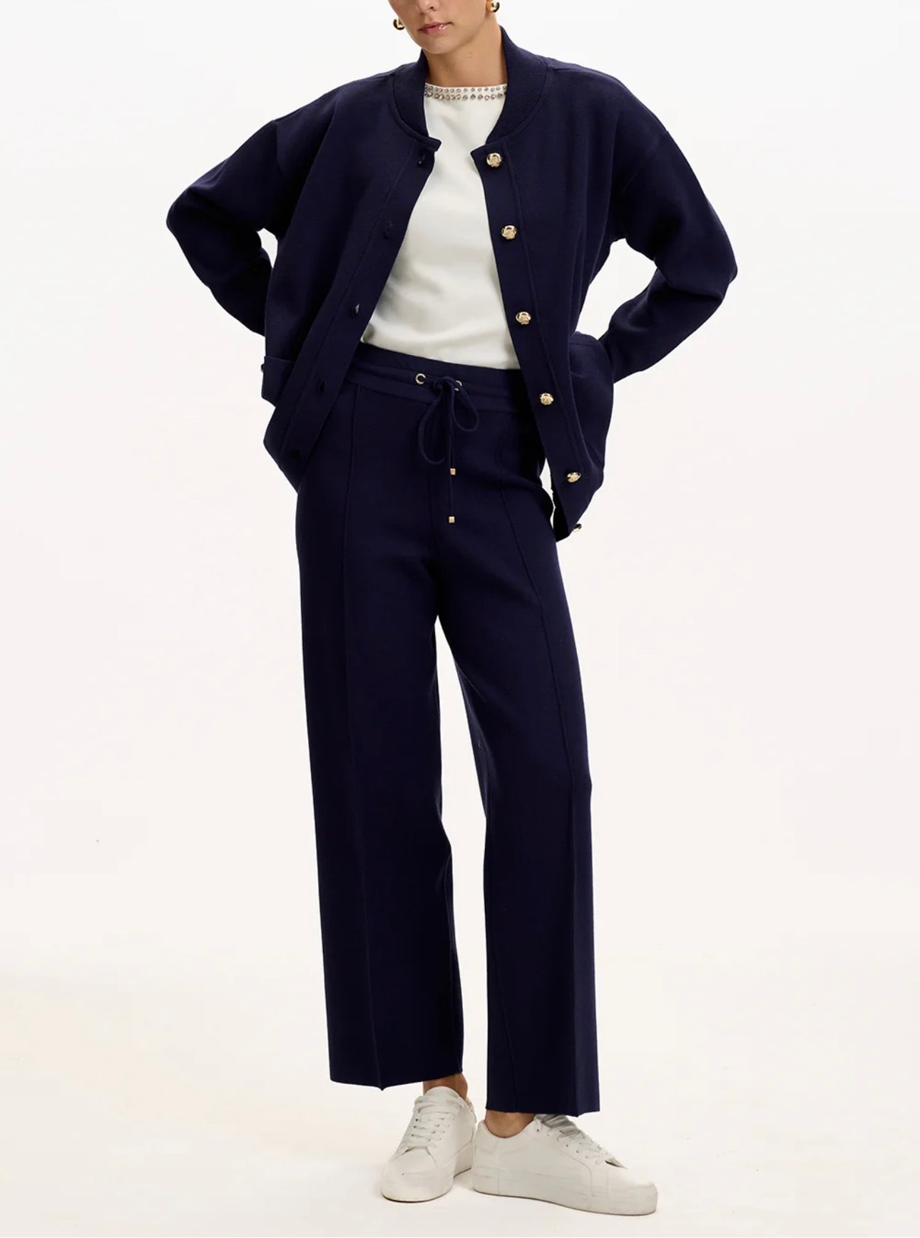 Oversize Larcivert Hırka