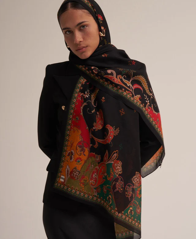 Black Foral