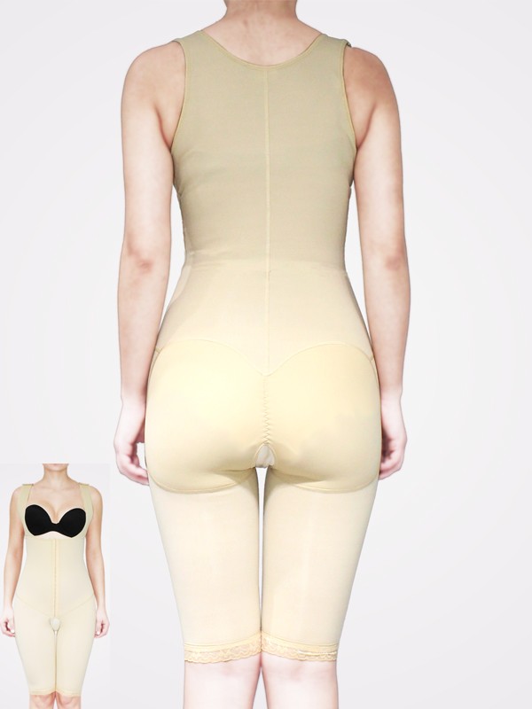 LP-212 POST-SURGICAL COMPRESSION BODYSUIT FOR BBL FAT TRANSFER (SLEEVELESS-ABOVE THE KNEE)