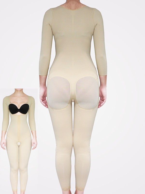 LP-221 POST-SURGICAL COMPRESSION GARMENT FOR BBL FAT TRANSFER (WITH SLEEVES-ANKLE LENGTH)