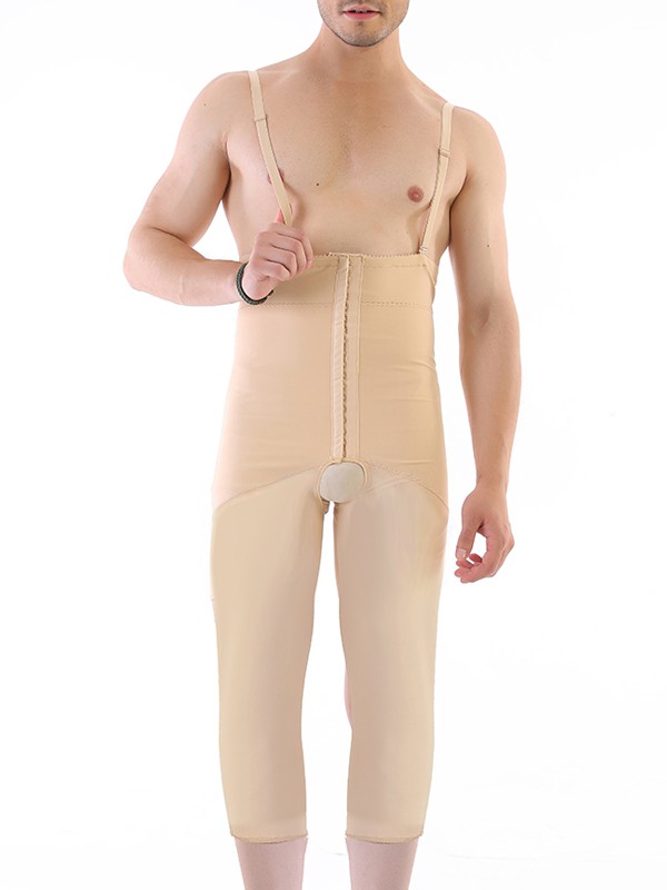 LP-326 POST-SURGICAL COMPRESSION GARMENT WITH ABDOMINAL EXTENSION (BELOW THE KNEE) MALE