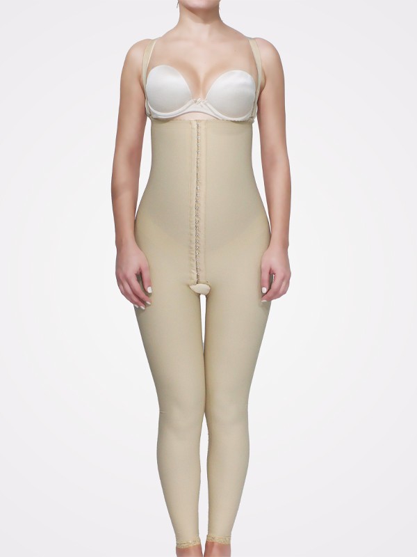 LP-190 ABDOMINAL POST-SURGICAL COMPRESSION GARMENT (WITH STRAPS-ANKLE LENGTH)