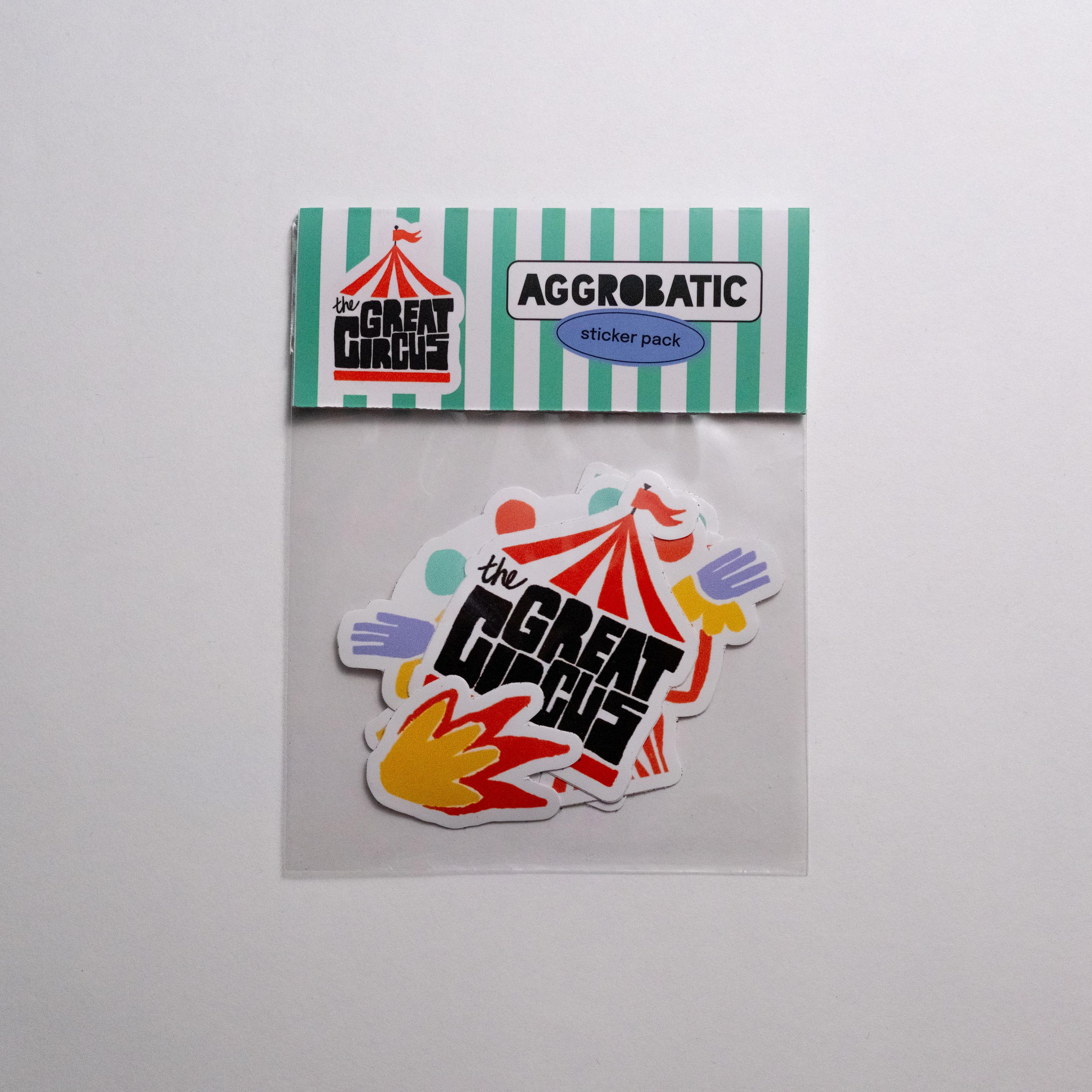AGGROBATIC - THE GREAT CIRCUS STICKER PACK