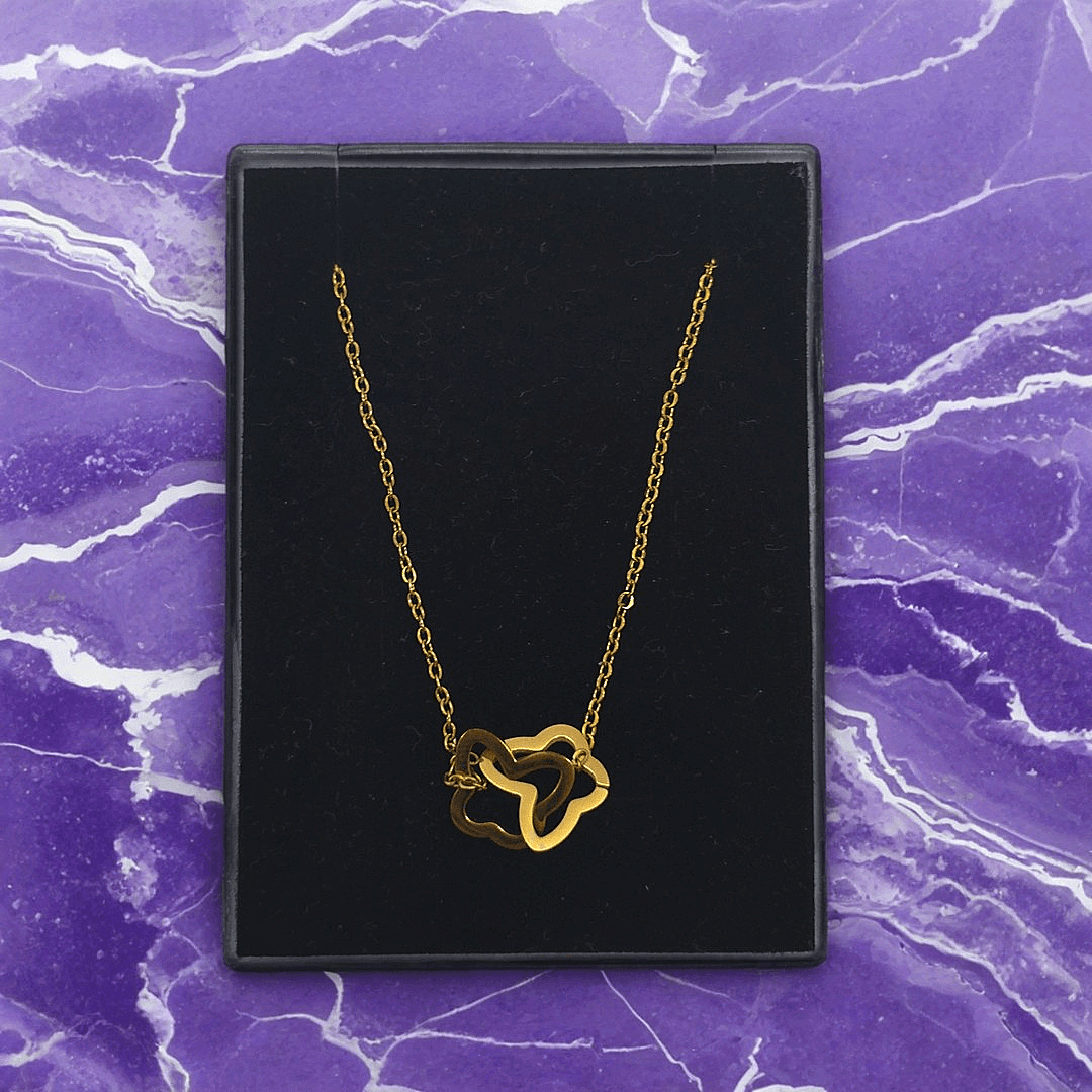 Gold Kelebek Kadın Kolye 