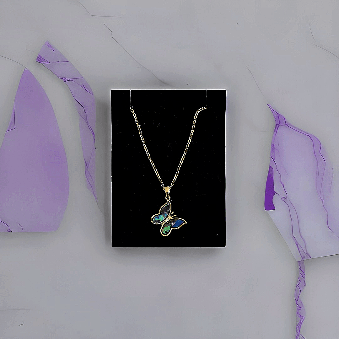 Gold Butterfly kolye