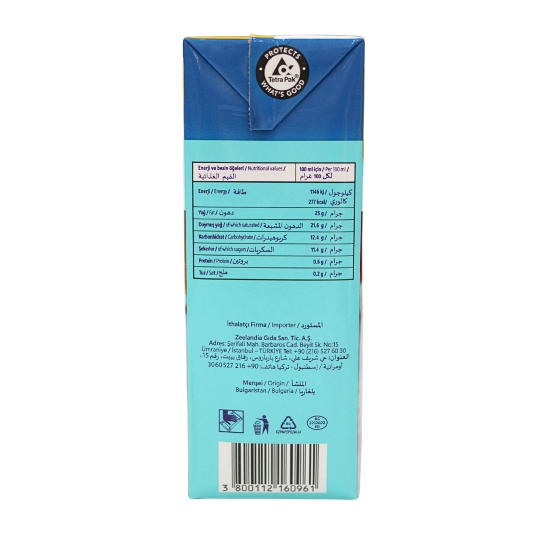 Zeelandia Şekerli Bitkisel Krem Şanti 1 kg X 12 Adet