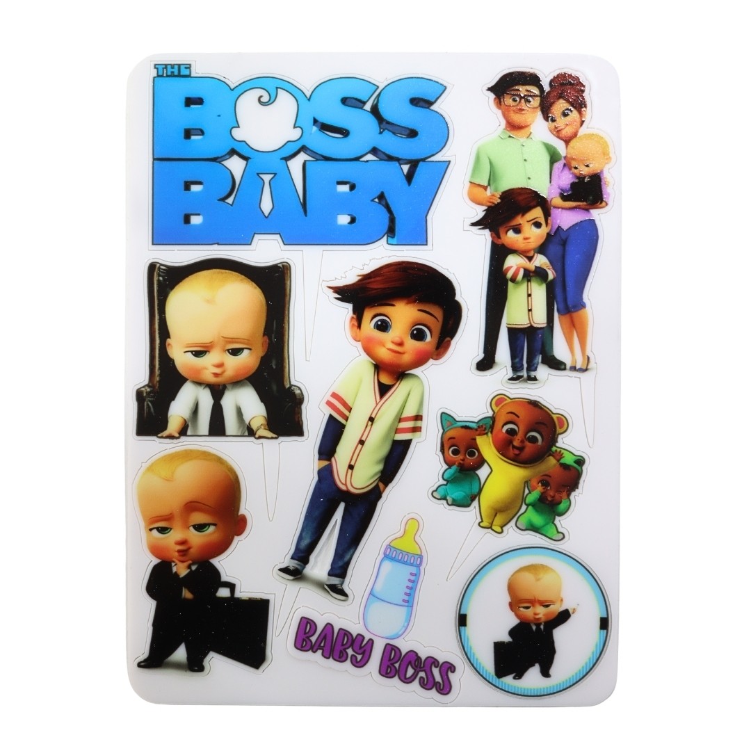 Resimli Karakter Pleksi Hazır Kesim - Baby Boss