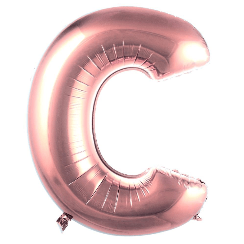 40 inç Harf Rose Gold Balon - C Harfi