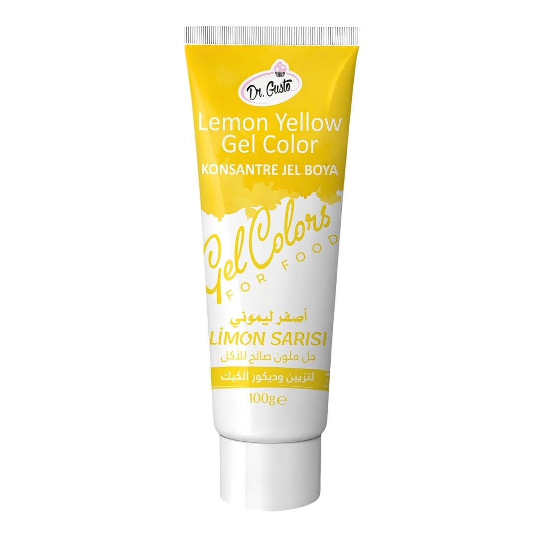 Dr Gusto Jel Gıda Boyası 100 gr - Limon Sarısı