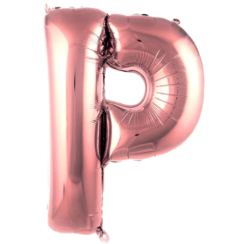 40 inç Harf Rose Gold Balon - P Harfi
