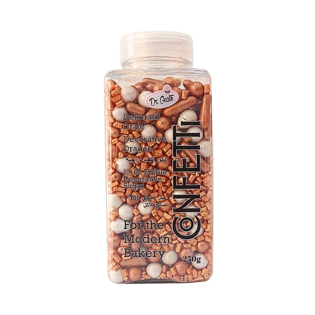 Dr Gusto Konfeti Sprinkles Süs Şekeri 250 gr - Bakır