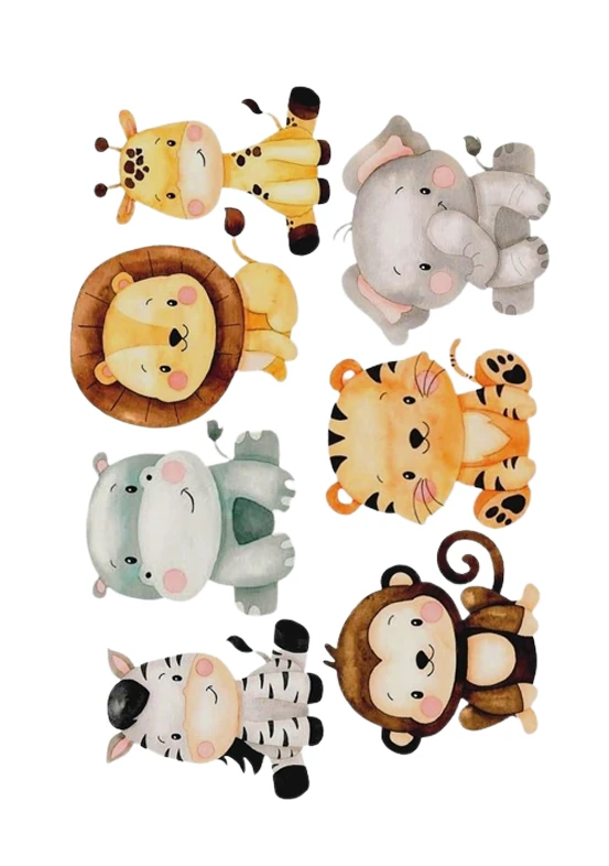 Hazır Yenilebilir Baskı - Safari