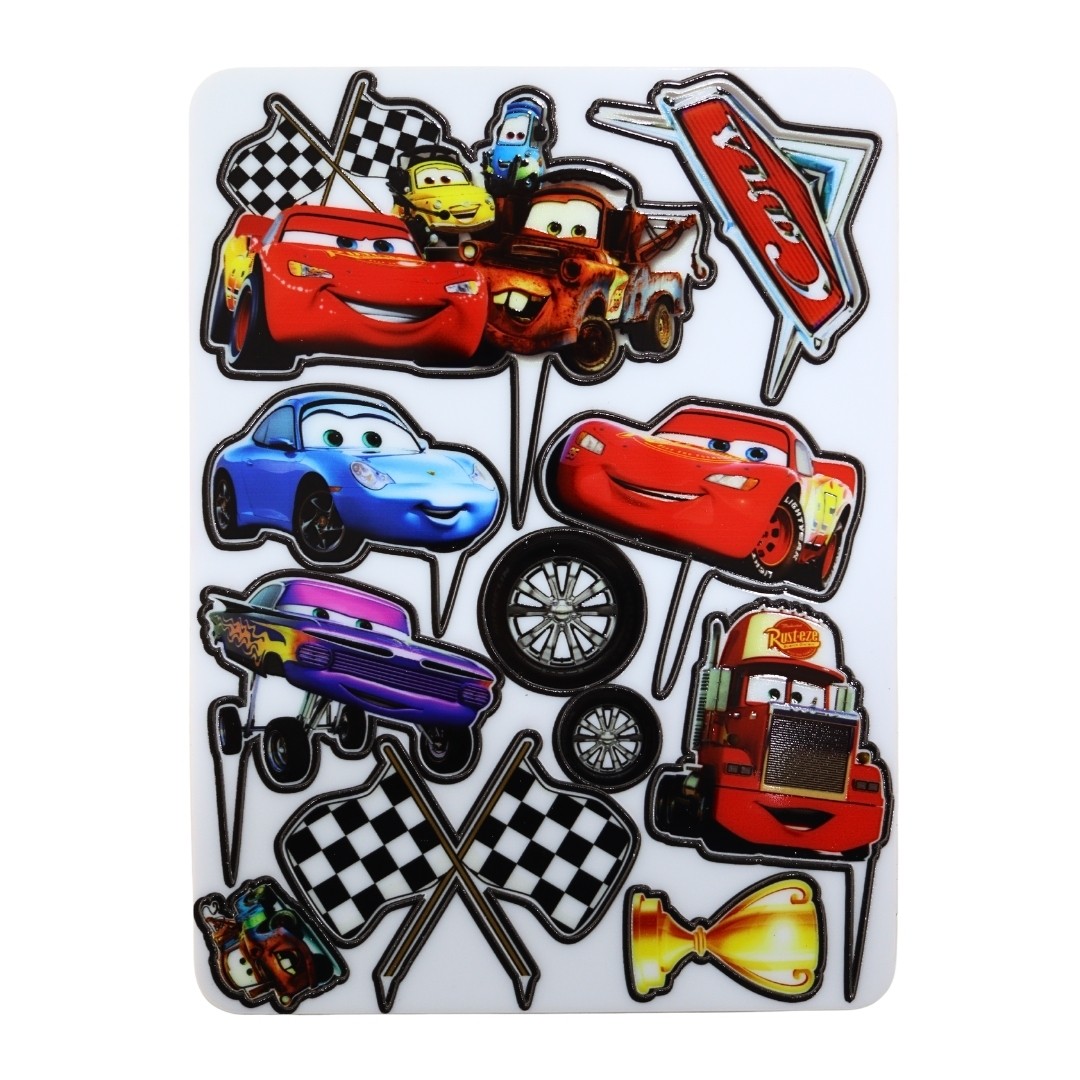 Resimli Karakter Pleksi Hazır Kesim - Cars