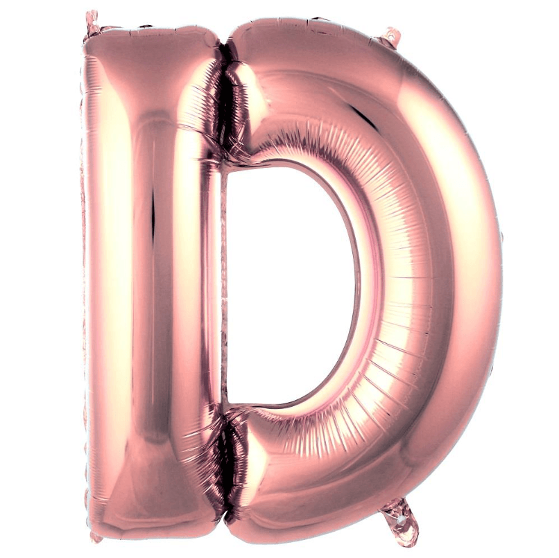 40 inç Harf Rose Gold Balon - D Harfi