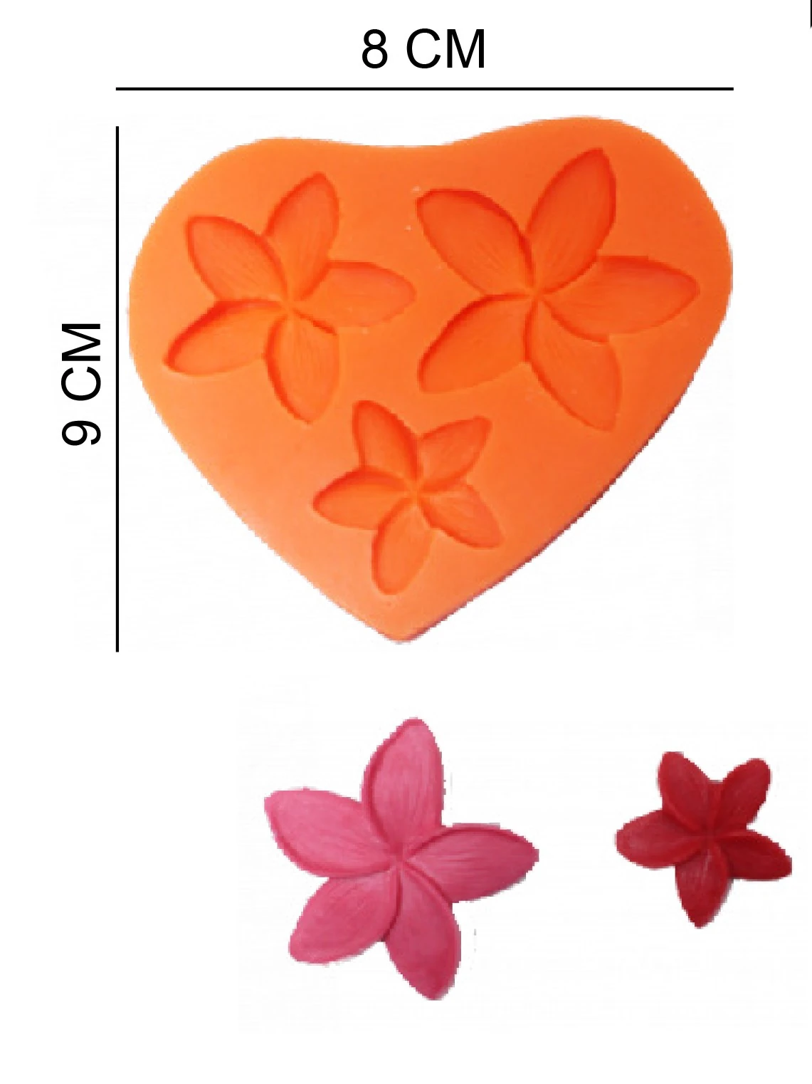Çiçekler Silikon Kalıp 4