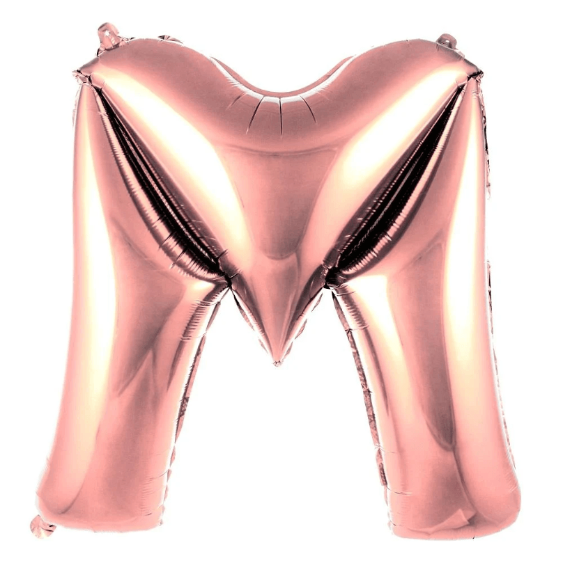 40 inç Harf Rose Gold Balon - M Harfi