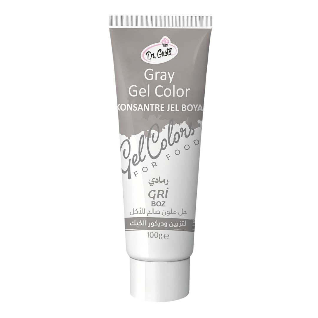 Dr Gusto Jel Gıda Boyası 100 gr - Gri