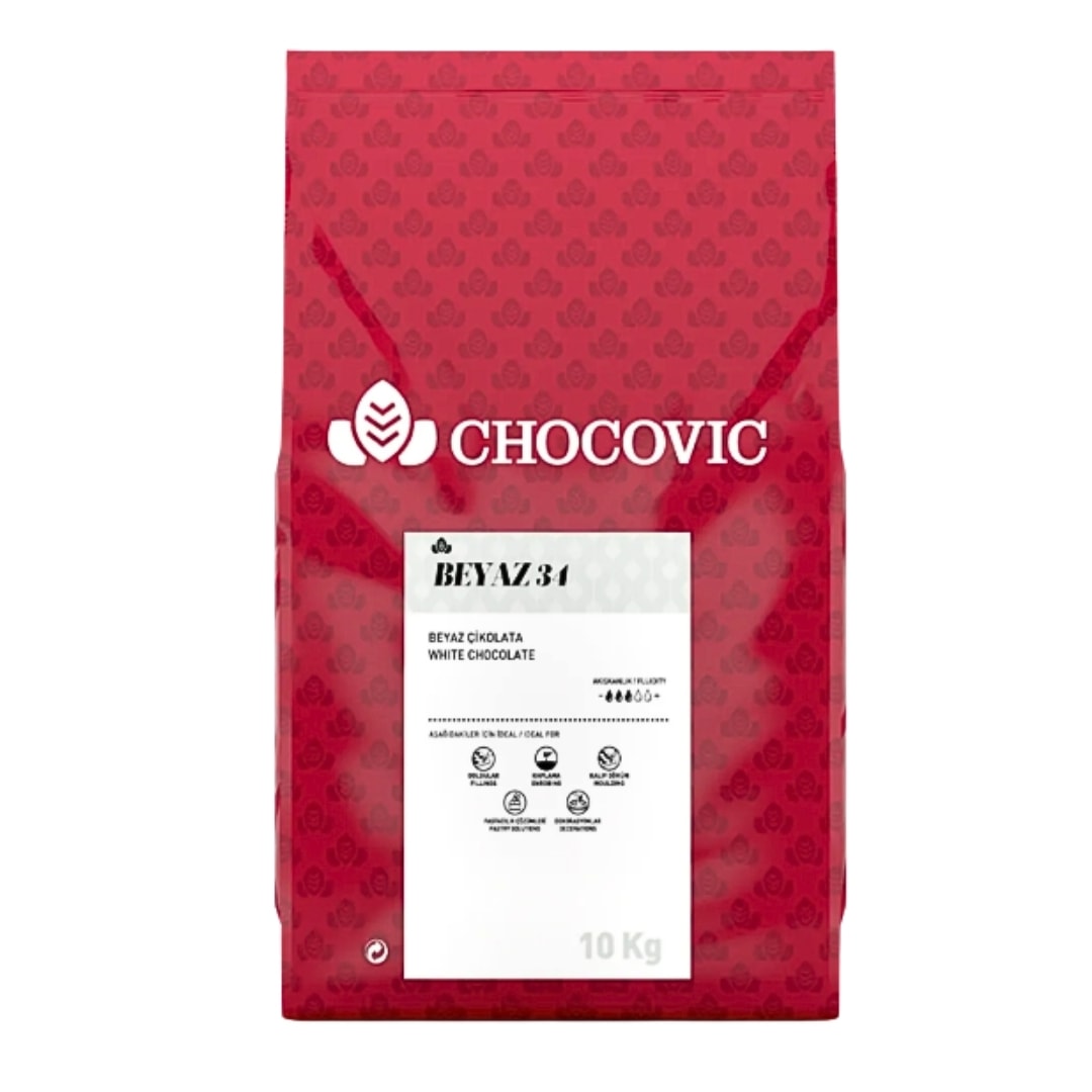 Chocovic Çikolata 10 kg - Beyaz 34
