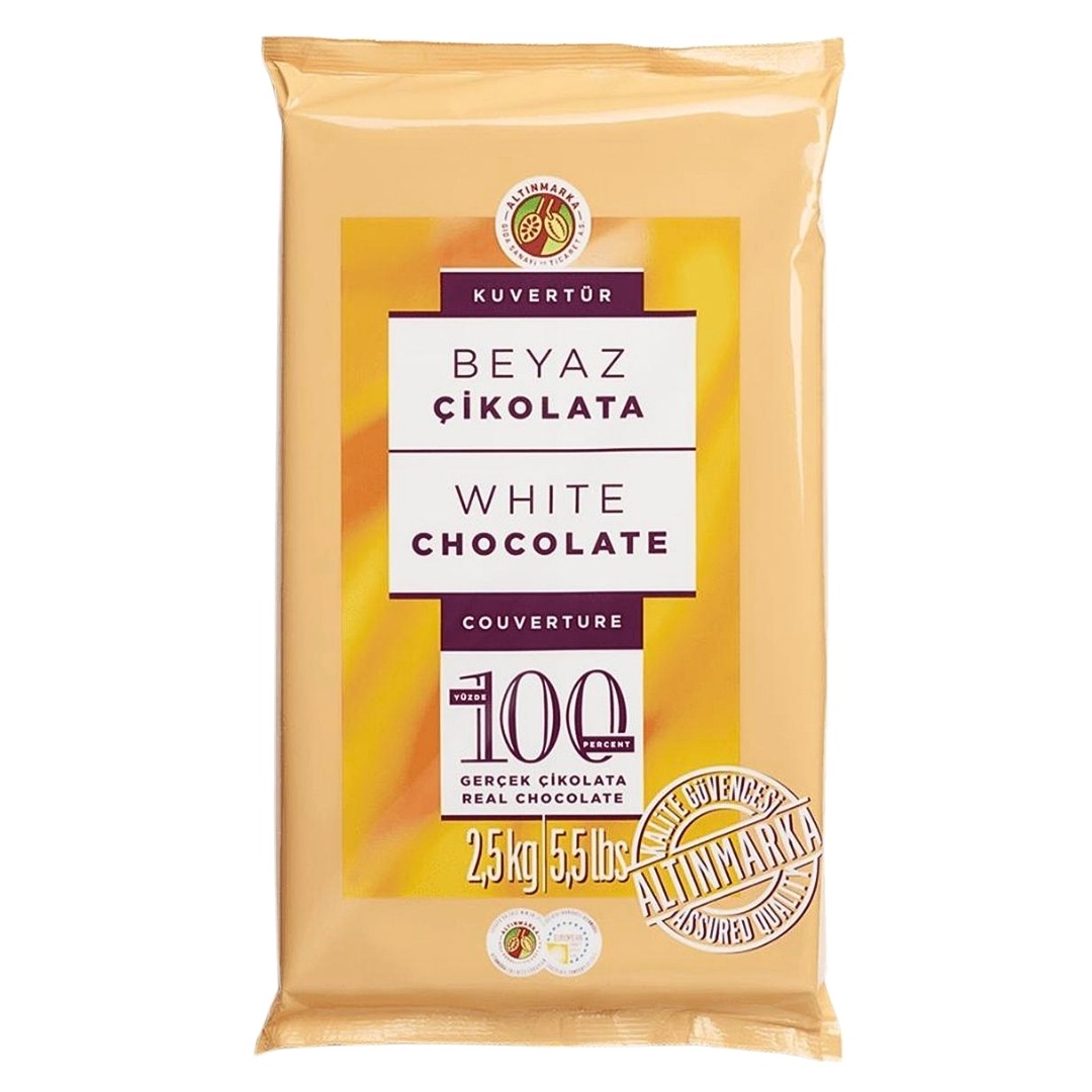 Kuvertür Çikolata 2,5 kg - Beyaz ALT248