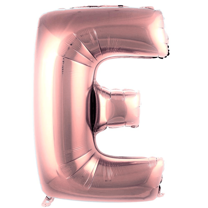 40 inç Harf Rose Gold Balon - E Harfi