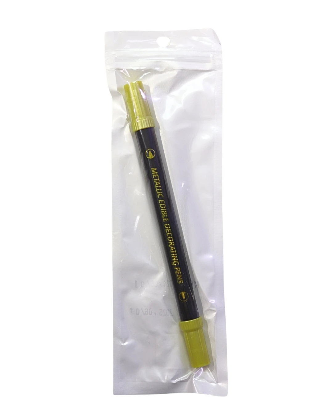 Gıda Kalemi Çift Taraflı / İnce ve Kalın Uç - Metalik Altın